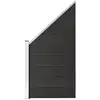 Image de Panneau De Clôture Wpc 95x(105-180) Cm Gris