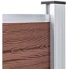 Image de Vidaxl Garden Fence Wpc 180x105 Cm Brown