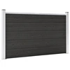 Image de vidaXL Clôture de jardin WPC 180×105 cm Gris