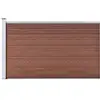 Image de Vidaxl Garden Fence Wpc 175x105 Cm Brown