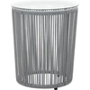 Image de vidaXL Set Bistro 3 pièces avec coussins PE-Rattan Gris