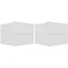 Image de Tables De Chevet 2 Pcs Blanc 40x30x30 Cm Bois D'Ingénierie Vidaxl