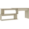 Image de vidaXL Bureau d'angle Chêne Sonoma 200x50x76 cm Bois composite