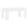 Image de vidaXL Table basse blanche 100x60x42 cm Bois composite