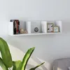 Image de Vidaxl - Tagère Murale À Cd Blanc 75x18x18 Cm Bois D'Ingénierie