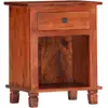 Image de Table De Chevet 40 X 30 X 50 Cm Bois D'Acacia Massif Vidaxl