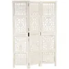 Image de Vidaxl - Cloison De Séparation 3 Panneaux Blanc 120x165 Cm Bois Manguier