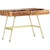 Image de vidaXL Bureau avec tiroirs 100x55x75 cm bois massif acacia