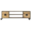 Image de Meuble TV 130x30x39 cm en bois massif de manguier