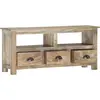 Image de vidaXL Armoire TV 110x30x50 cm en bois massif de manguier