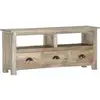 Image de Vidaxl - Meuble Tv 110x30x50 Cm Bois Massif De Manguier