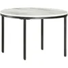 Image de Table Basse Blanc Et Noir Ø65 Cm Marbre Solide Véritable Vidaxl
