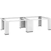 Image de Vidaxl - Socle Double Pour Lave-linge Et Sèche-linge Blanc