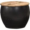 Image de Vidaxl - Table Basse Ronde 53x43 Cm Bois De Manguier Massif