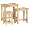 Image de Vidaxl - Tables Gigognes 3 Pcs Bois Solide De Manguier