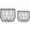 Image de Tables Basses 2 Pcs Noir Vidaxl