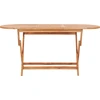 Image de vidaXL Table de jardin pliante 160×80×75 cm bois massif teck