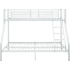 Image de vidaXL Sommier de lit superposé Blanc Métal 140x200 cm/90x200 cm