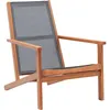 Image de Vidaxl - Chaise De Jardin Gris Bois D'Eucalyptus Solide Et Textilène