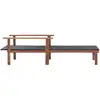 Image de Vidaxl - Chaise Longue Résine Tressée Et Bois D'Acacia Massif Noir