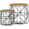 Image de Tables Basses 2 Pcs Bois De Récupération Massif Vidaxl
