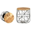 Image de vidaXL Tables basses 2 pcs. Bois massif Mango