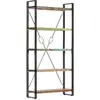 Image de Vidaxl - Bibliothèque 5 Niveaux 90x30x180 Cm Bois Solide De Récupération