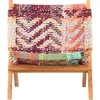 Image de vidaXL Chaise chindi pliante Tissu multicolore