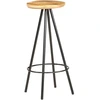 Image de vidaXL Tabouret de bar 2 pièces en bois de manguier brut