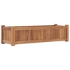 Image de vidaXL Lit surélevé 100x30x25 cm bois massif teck