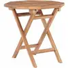 Image de Table Pliable De Jardin 45x45x45 Cm Bois De Teck Solide Vidaxl