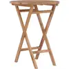Image de Table Pliable De Jardin 60 Cm Bois De Teck Solide Vidaxl