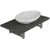 Image de vidaXL Ensemble de meubles de salle de bains 2 pcs. céramique gris