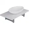 Image de Vidaxl Two Piece Bathroom Furniture Set Ceramic White (283808+140674)
