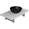 Image de vidaXL Ensemble de meubles de salle de bain 2 pièces en céramique blanche