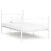 Image de Vidaxl Cadre De Lit Sans Matelas Avec Sommier À Lattes Métal 100x200cm
