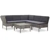 Image de Vidaxl 6 Piece Garden Lounge Set With Cushions Poly Rattan Grey
