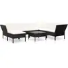 Image de Vidaxl - Salon De Jardin 8 Pcs Avec Coussins Résine Tressée Noir