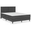 Image de vidaXL Sommier boxspring Gris Tissu 140x200 cm