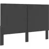 Image de Tête De Lit Gris Foncé Tissu 140x200 Cm Vidaxl