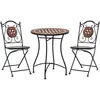 Image de Ensemble De Bistro 3 Pcs Mosaïque Carreau Céramique Terre Cuite Vidaxl