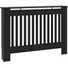Image de vidaXL Habillage de radiateur noir 112 x 19 x 81 cm MDF