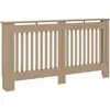 Image de Vidaxl - Couverture Du Radiateur Brun Dans Diverses Dimensions Mdf Taille : 152x19x81 Cm