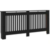 Image de vidaXL Habillage de radiateur noir 172 x 19 x 81 cm MDF