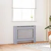 Image de Couvrir Le Radiateur Anthracite Dans Mdf Diverses Lattes Horizontales Taille : 112x19x81 Cm