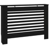 Image de vidaXL Habillage de radiateur noir 112x19x81,5 cm MDF