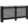 Image de vidaXL Habillage de radiateur noir 172x19x81,5 cm MDF