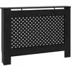 Image de vidaXL Habillage de radiateur noir 112x19x81,5 cm MDF