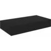 Image de Vidaxl - Tagère Murale Flottante Avec Tiroir Noir 48x25x8 Cm