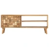 Image de Armoire TV 100×35×40 cm en bois massif d'acacia